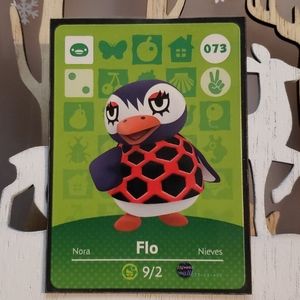 Genuine Animal Crossing amiibo card 073 Flo